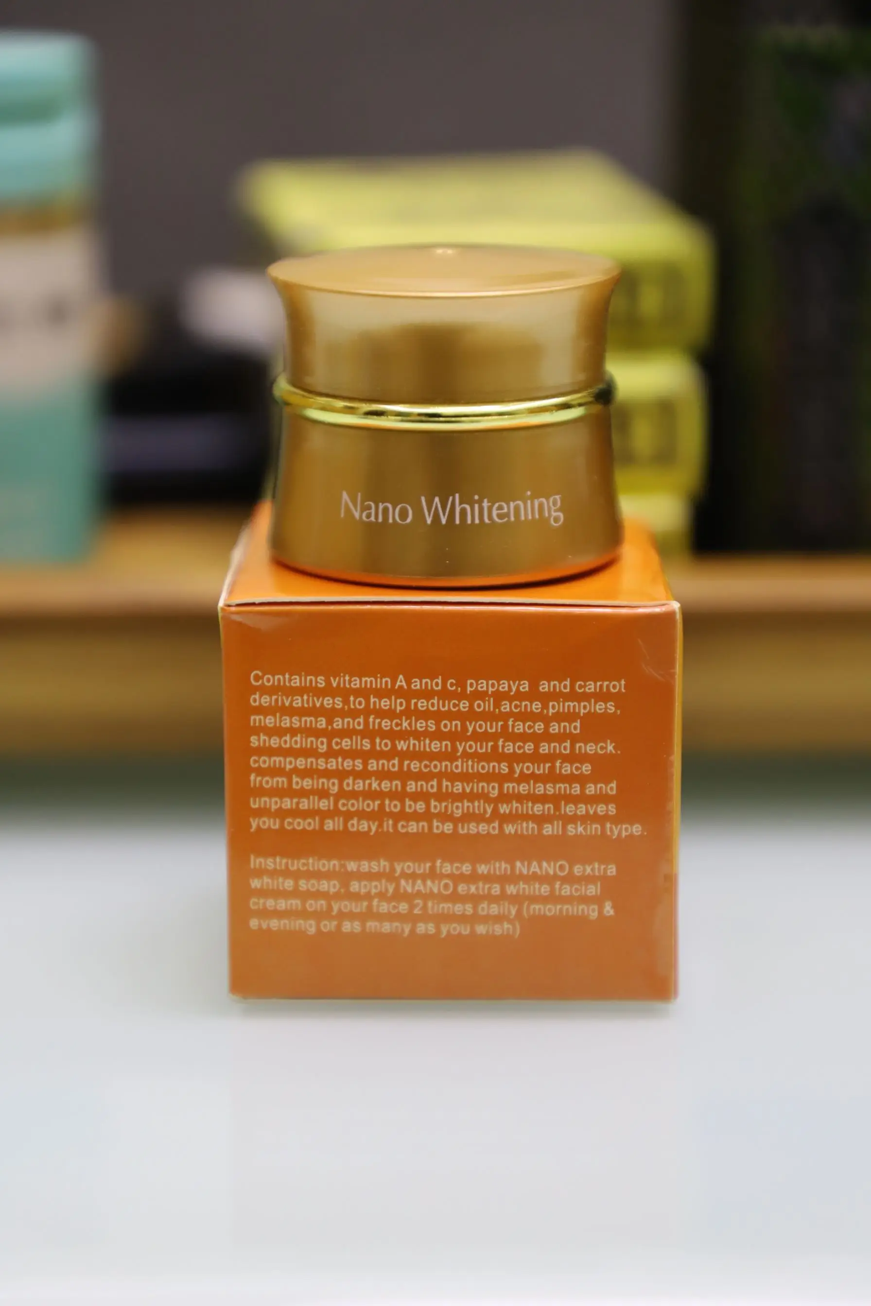 Бесплатная доставка нано отбеливание | Папайя и морковь крем для лица Глутатион/15