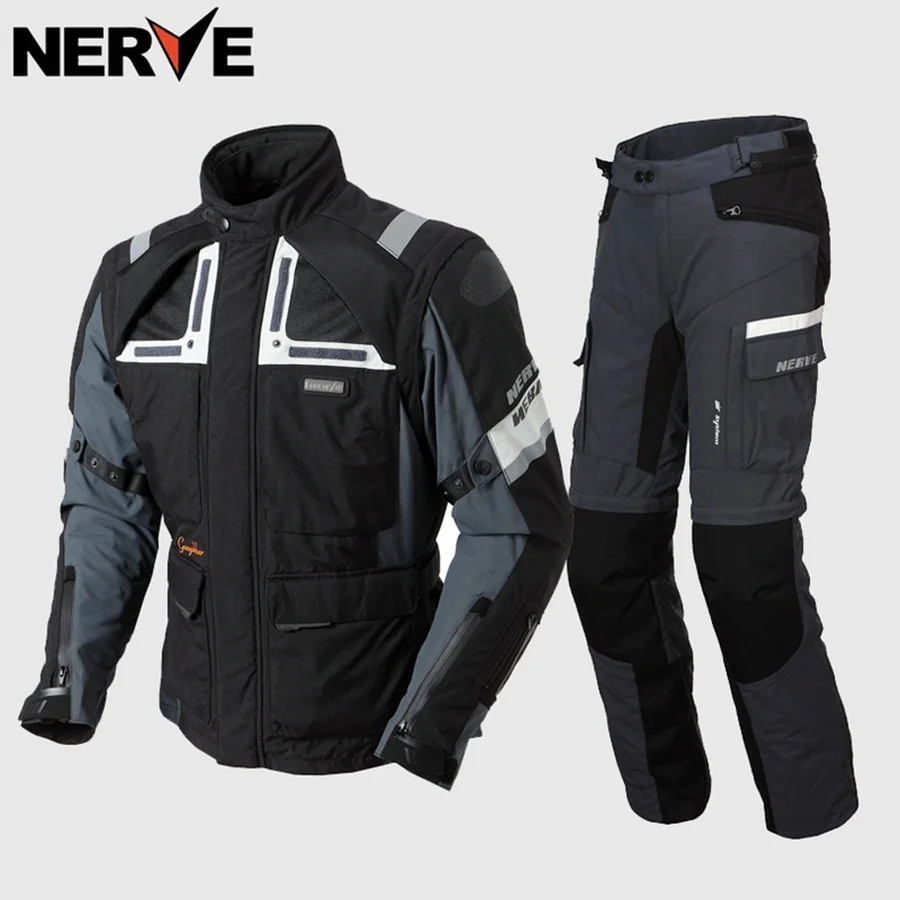 Мотоциклетная куртка Всесезонная Водонепроницаемая Светоотражающая текстиль