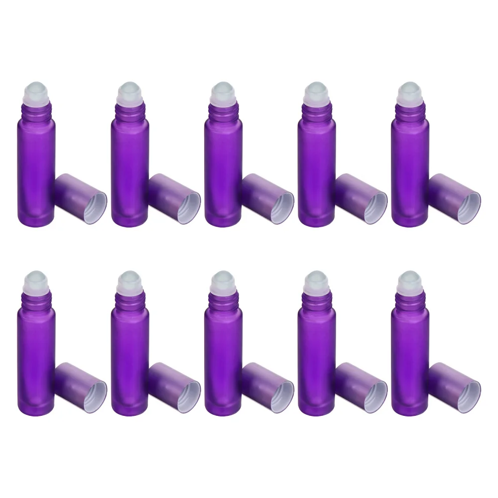 

10Pcs 10ml Essential Oil Roller Bottles Portable Roller Bottles for Perfume