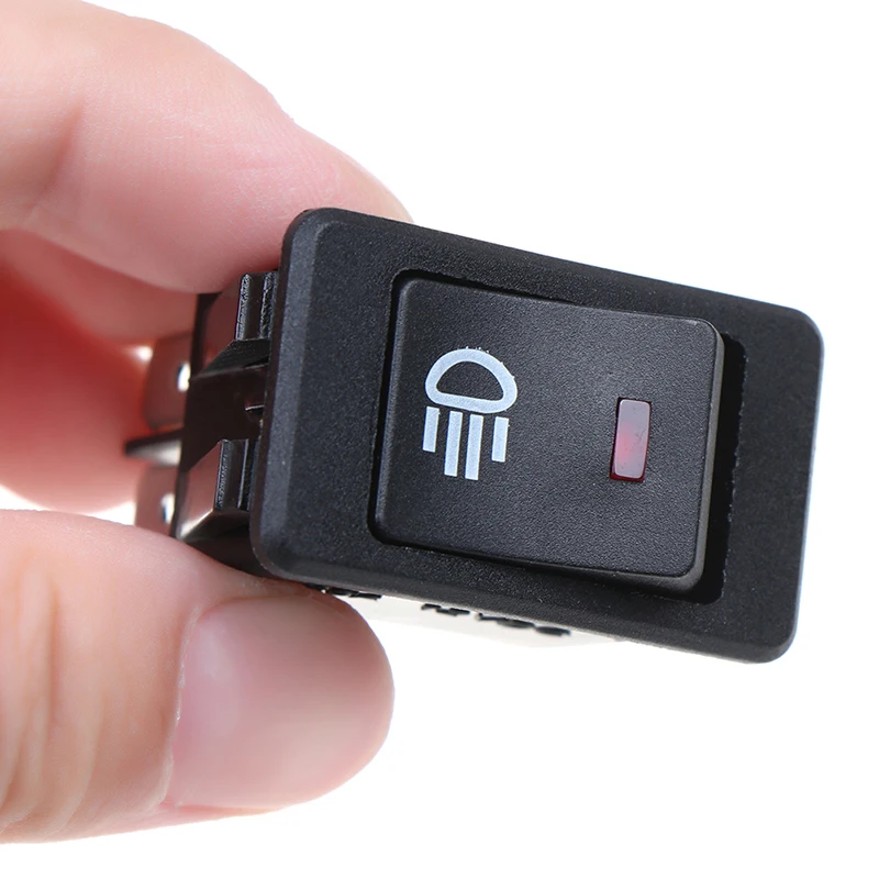 

1PC DC 12V 35A Universal Car Red LED Fog Light Rocker Switch Dash Dashboard 4Pin Fog Light Switch