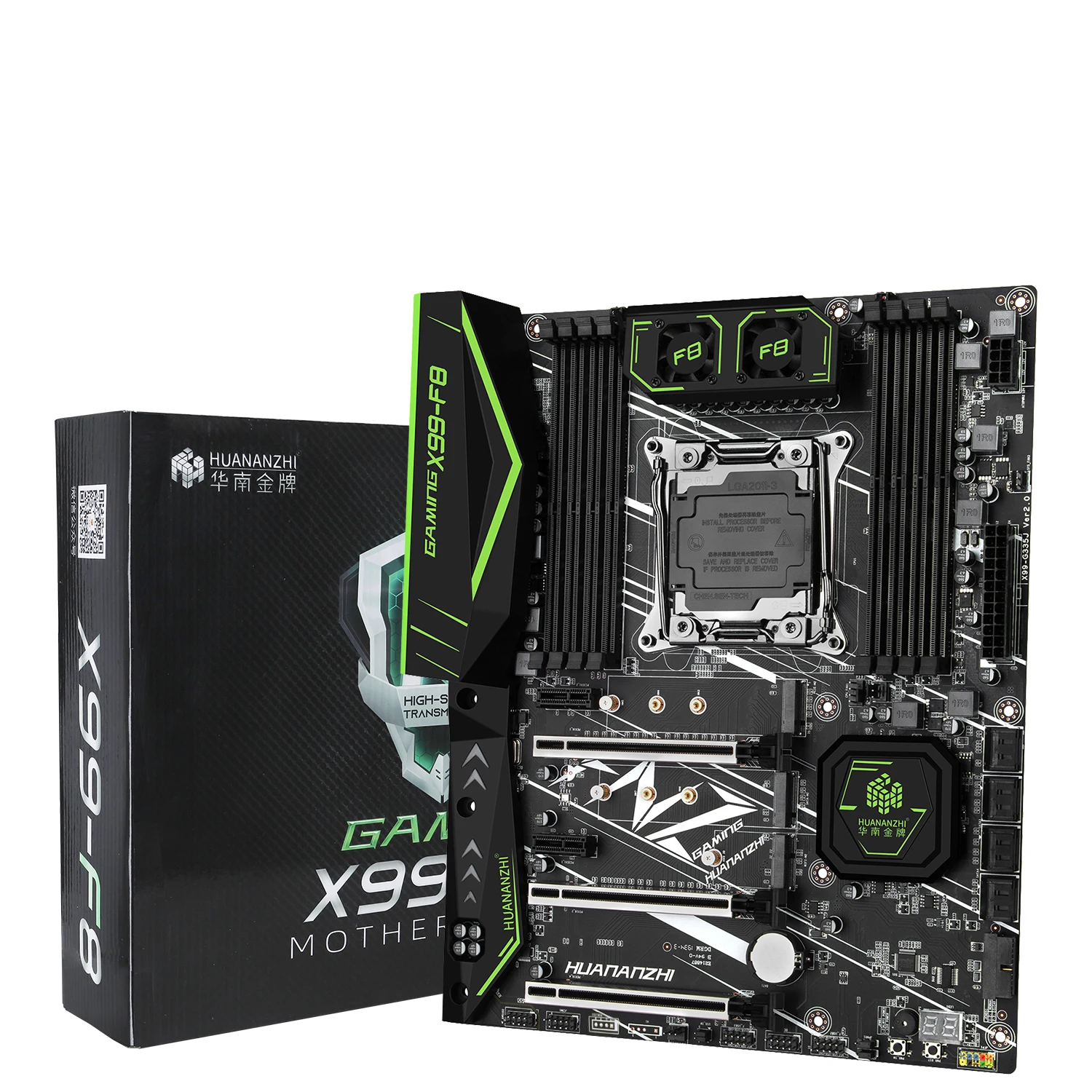 HUANANZHI X99 F8 материнская плата с MOS FanIntel Ксеон E5 LGA2011 3 все серии DDR4 rec NON ECC памяти NVME