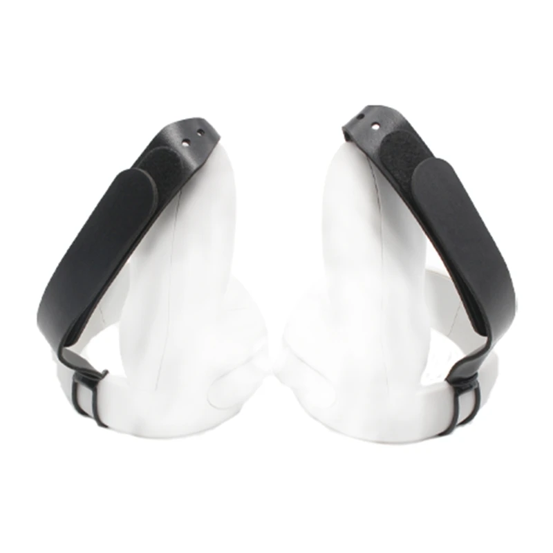 

1 Pair VR Bandage PU Leather Knuckle Handle Grip Strap for -Oculus Quest 2 Touch Controller Grip Accessories