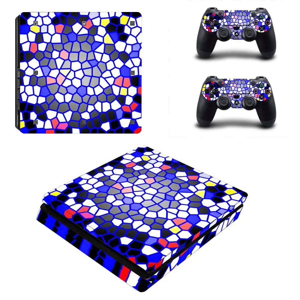 Наклейка для PS4 Slim Skin Sony Playstaion 4 Cover Decal + 2 шт. джойстика контроллера геймпада|stickers