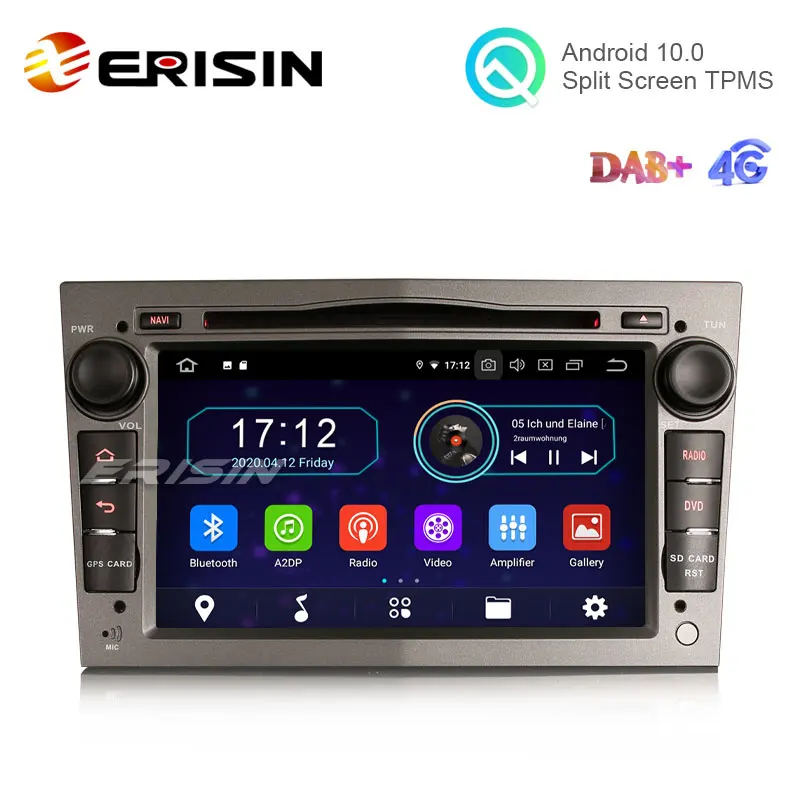 Автомобильный стерео DVD-проигрыватель erisar ES5960PG 7 дюймов Android 10 0 для Opel Vauxhall Vivaro Astra