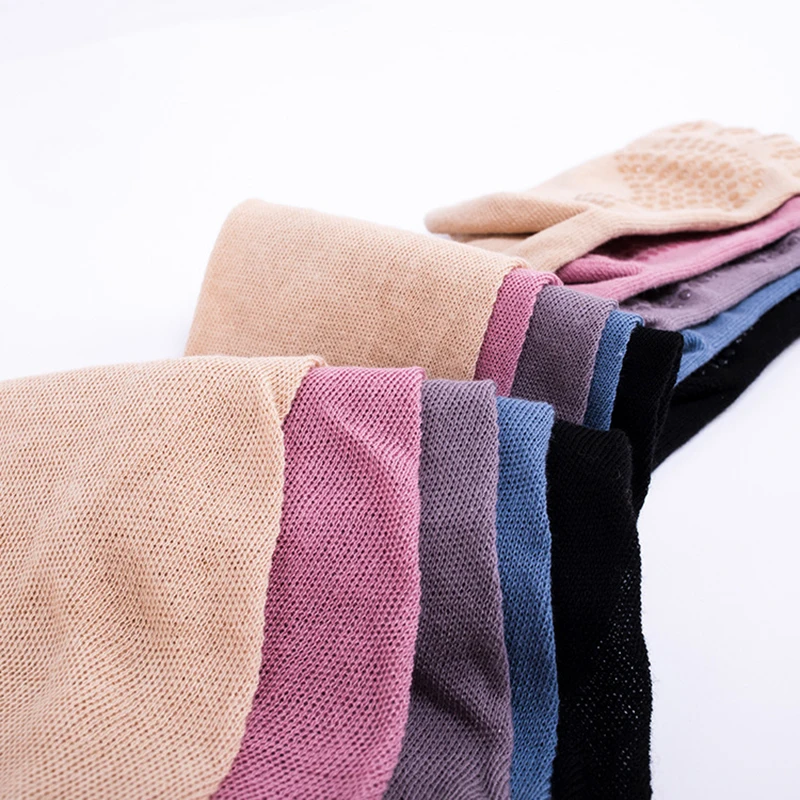 Женские Тренировочные длинные носки для йоги с пятью пальцами хлопковые тонкие