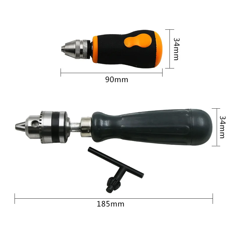 Aluminum Alloy Manual Drilling Mini Drill Bit Wenwan Model Woodworking Nuclear Carving Eye Drilling Simple Hand Drill Tools h4