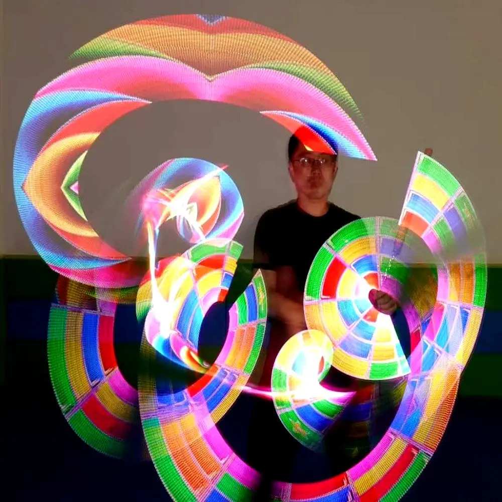 LED pixel POI nunchakus 80 пикселей 2 палочки линзы 33 см Клубная палочка супер яркости