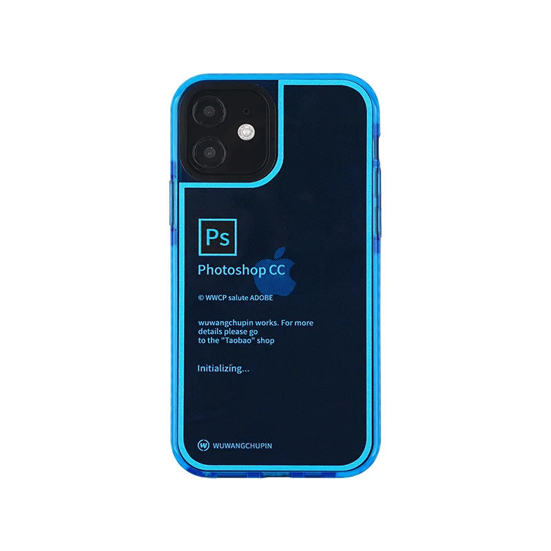 new for iphone 12mini 12pro max diy ps blue mobile phone case 11pro xs max xr anti drop 7 8plus free global shipping