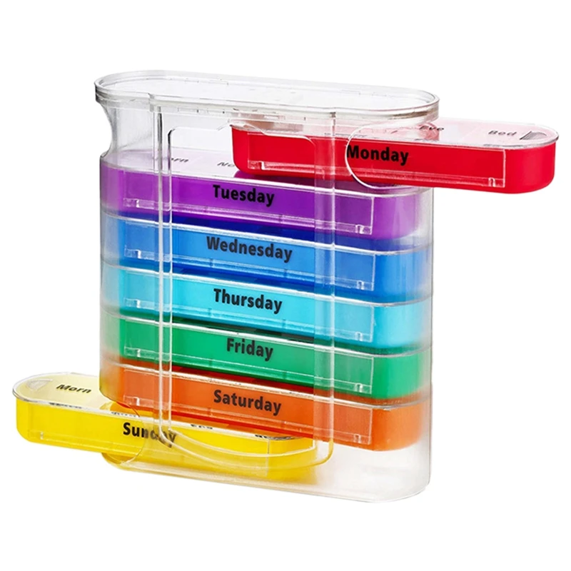 Органайзер для хранения лекарств распределитель ящик путешествий 28 сеток