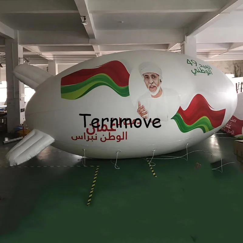 Grand openning надувной гелиевый воздушный шар в небе для рекламы Летающий гелий blimp