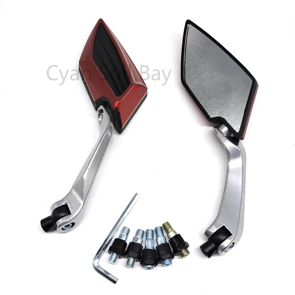Универсальное зеркало заднего вида для мотоцикла алюминиевое мотоцикла|Боковые
