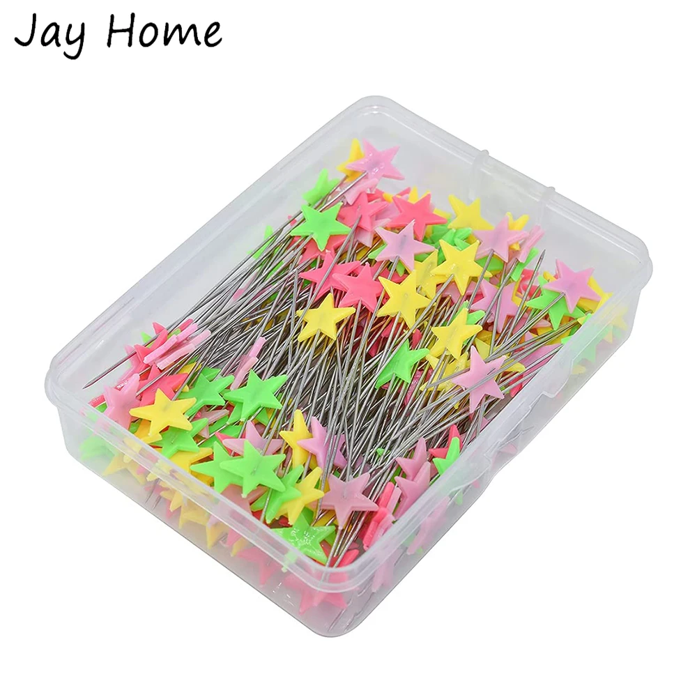 

100Pcs Flat Head Straight Pins Star Head Sewing Needle Pins 2.16 Inch Quilting Pins for Sewing DIY Dressmaker Jewelry Decoration