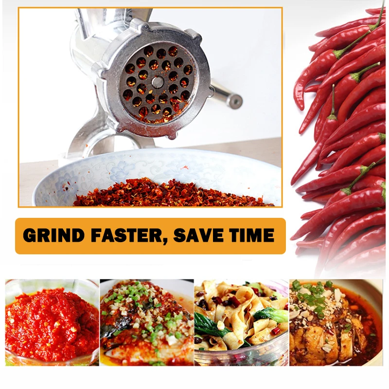 

5 type meat grinder accessories blade 3/5/6/8/10/12mm household stainless steel manual food meat grinder accessories for De 50mm