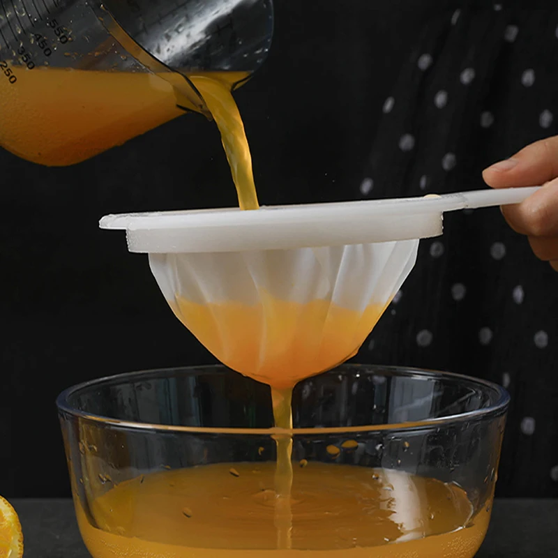 Reusable Nylon Super Fine Colander Mesh Sieve Strainer with Handle for Honey Juice Tea Soymilk Coffee Filter | Дом и сад