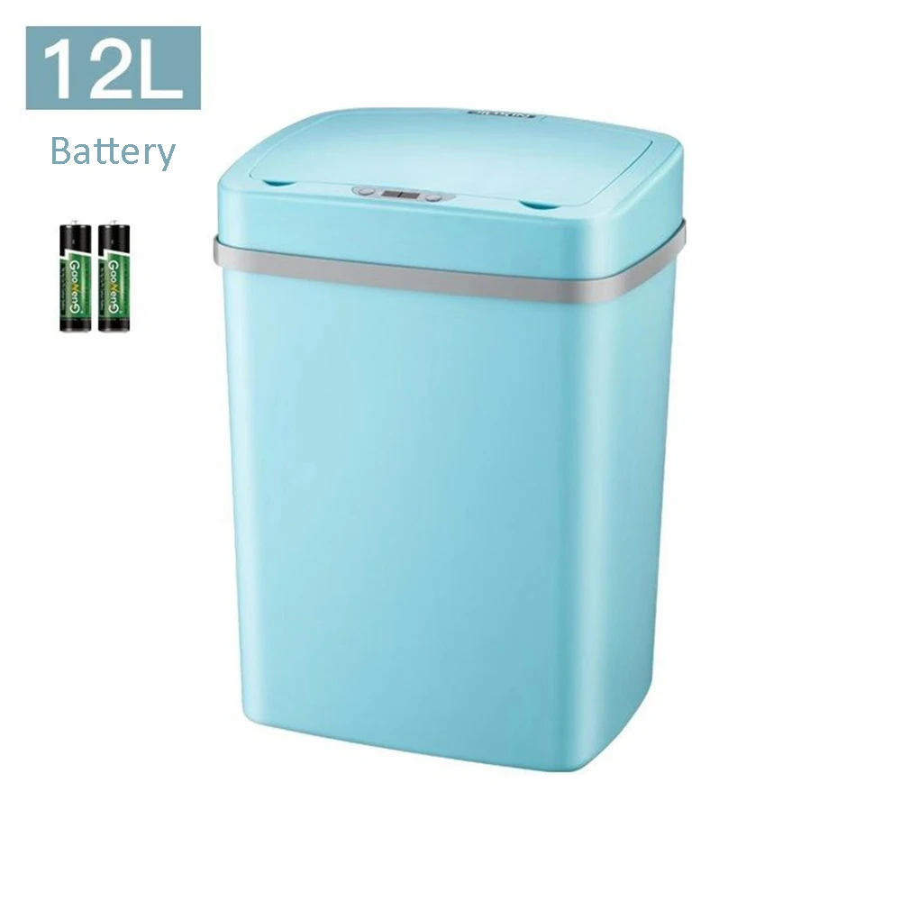12L Intelligent sensing garbage can Smart Inductive Ashbin Automatic Sensor Dustbin Trash Can Home Garbage Bucket | Дом и сад