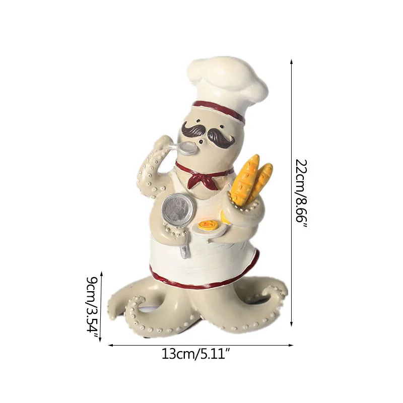 

European Chef Toothpick Bucket Business Card Holder Mini Ornaments Restaurant Cafe Bakery Cute Home Decoration Accessories