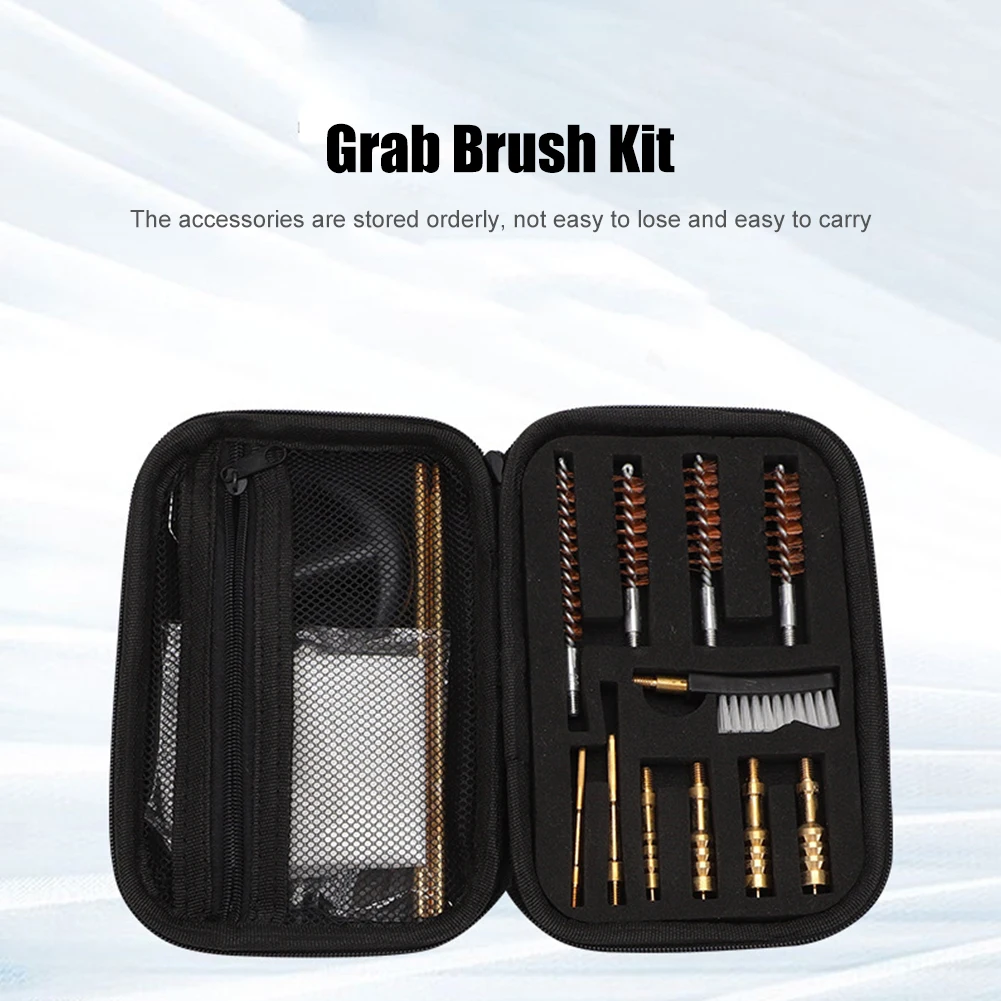 

16pcs/Set Universal Gun Barrel Cleaning Kit Pistol Rod Cleaner Brush Caliber Rifle Handgun Hunting Gun Cleaning Tool Set