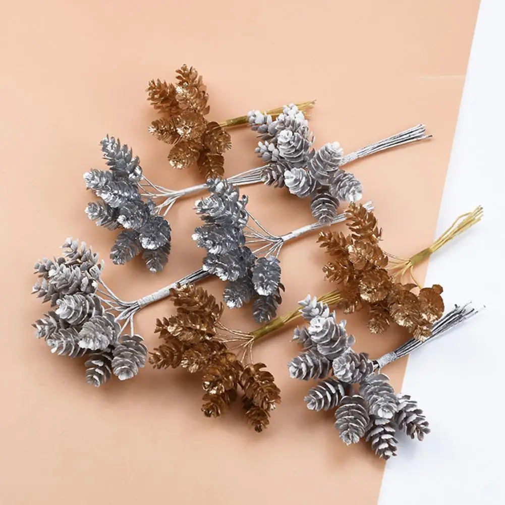 

Easy Carry DIY Artificial Christmas Pine Cone Artificial Fake Plant for Party