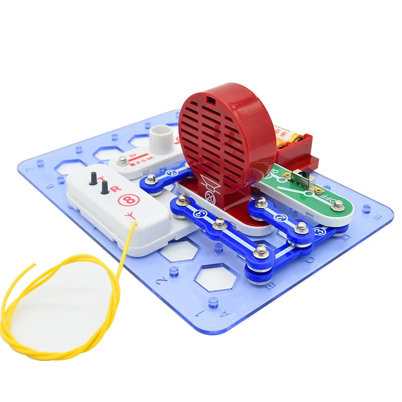 

Exploration Of Stem Circuit In Children's Electronic Puzzle Building Block Science Laboratory Montessori Materials Toys Games