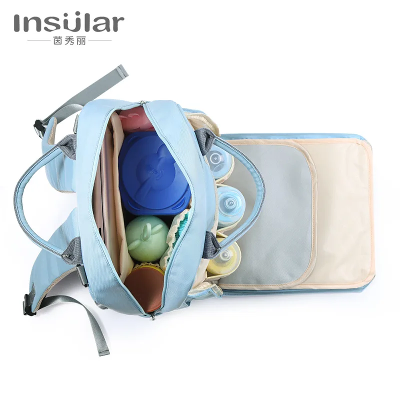 

Backpack waterproof multifunctional large-capacity mommy bag milk bottle insulation mother and baby outing backpack