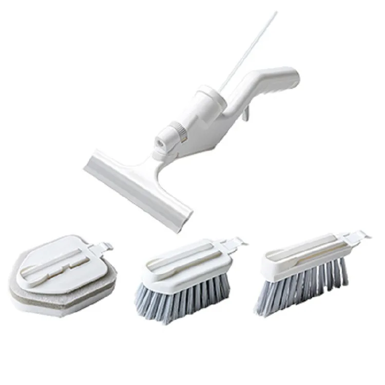 

2021 multi-purpose water spray cleaning brush set of 5 pieces kitchen pan brush tile with wiper door window gap brush set
