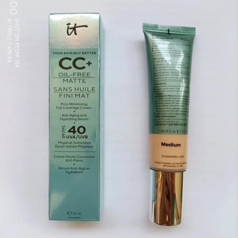 Новинка масло против жира для вашей кожи Матирующее CC + праймер лица 32 мл SPF40