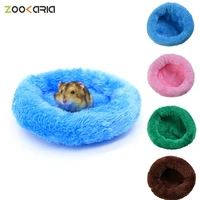 hamster bed pad round velvet sleep mat house pad squirrel hedgehog rabbit chinchilla bed mat house nest hamster accessories
