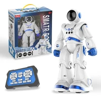 intelligent early education remote control robot puzzle boy childrens toy gesture induction usb charging robot gift for boy