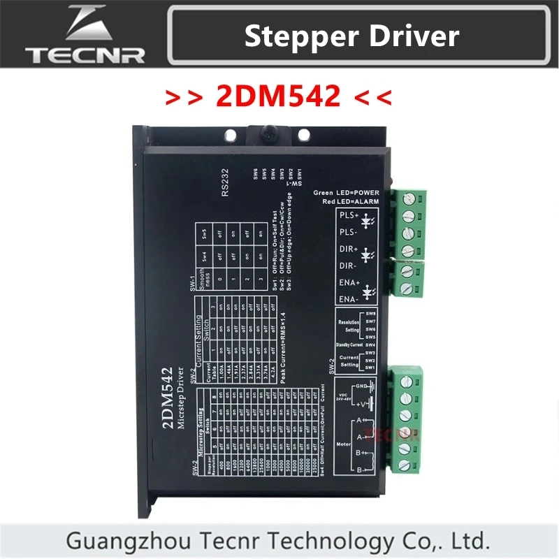 

2DM542 2 phase stepper motor driver for 42mm 57mm motor 24-48VDC output 4A