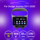 Авторадио с GPS для Dodge Journey Fiat Leap 2012-2020 Android 11 четырехъядерный 2 ГБ + 32 ГБ Автомобильный мультимедийный плеер WIFI BT SWC