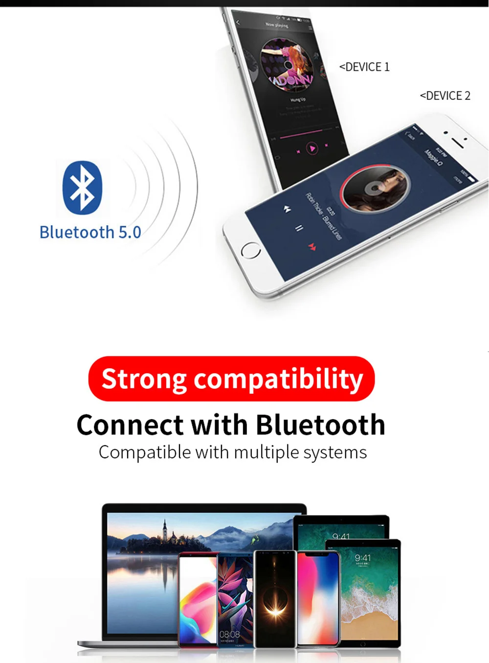 TWS, беспроводные Bluetooth наушники 5,0 дюйма, беспроводная bluetooth гарнитура, наушники, беспроводные стерео наушники с микрофоном, портативные беспроводные наушники