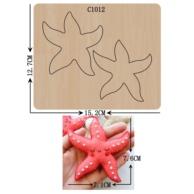 Новые деревянные штампы в виде морской звезды для скрапбукинга | Дом и сад