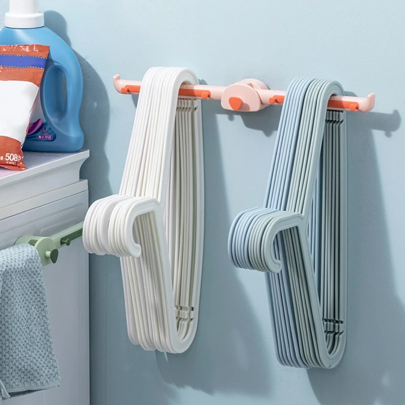 

Clothes Hanger Hook Storage Rack Free Punching Wall Mounted Foldable Hangers for Home Bedroom Balcony Socks Underwear Drying Rac