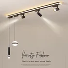 Современные светодиодные потолочные светильники для фона, винтажные железные лампы для гостиной, кабинета, гардероба, свободное расположение, трековое освещение