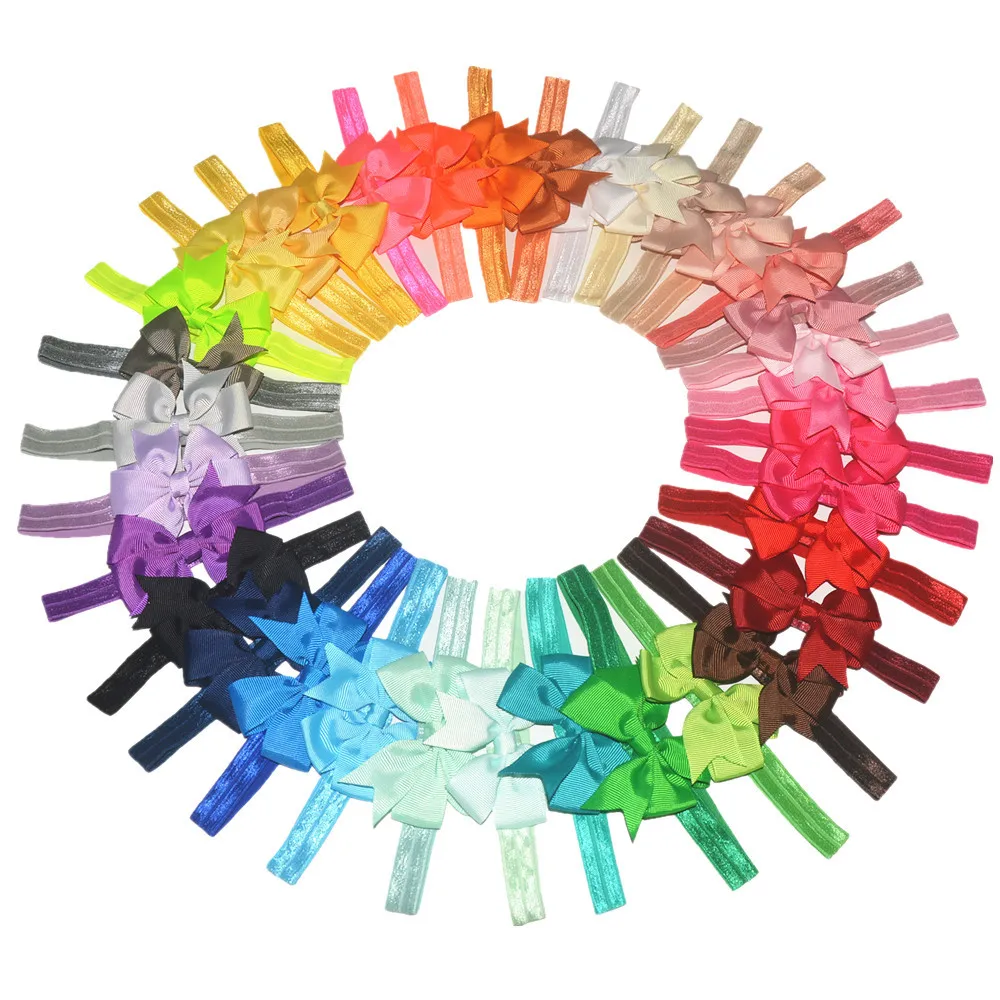 Модная Детская повязка на голову с бантом Женская эластичная для волос 1 шт. |