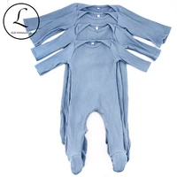 newborn baby girls boys ribbed cotton bodysuit romper spring summer soft footies for toddler childs outfits customized clothing