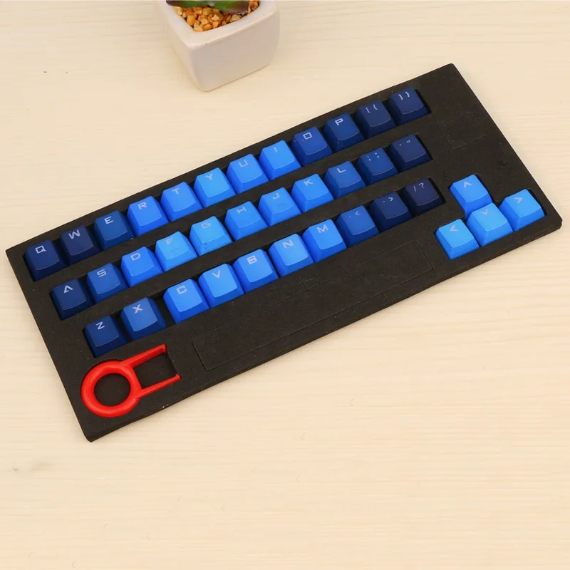 37 шт. механическая клавиатура с подсветкой PBT для самостоятельной сборки кепка