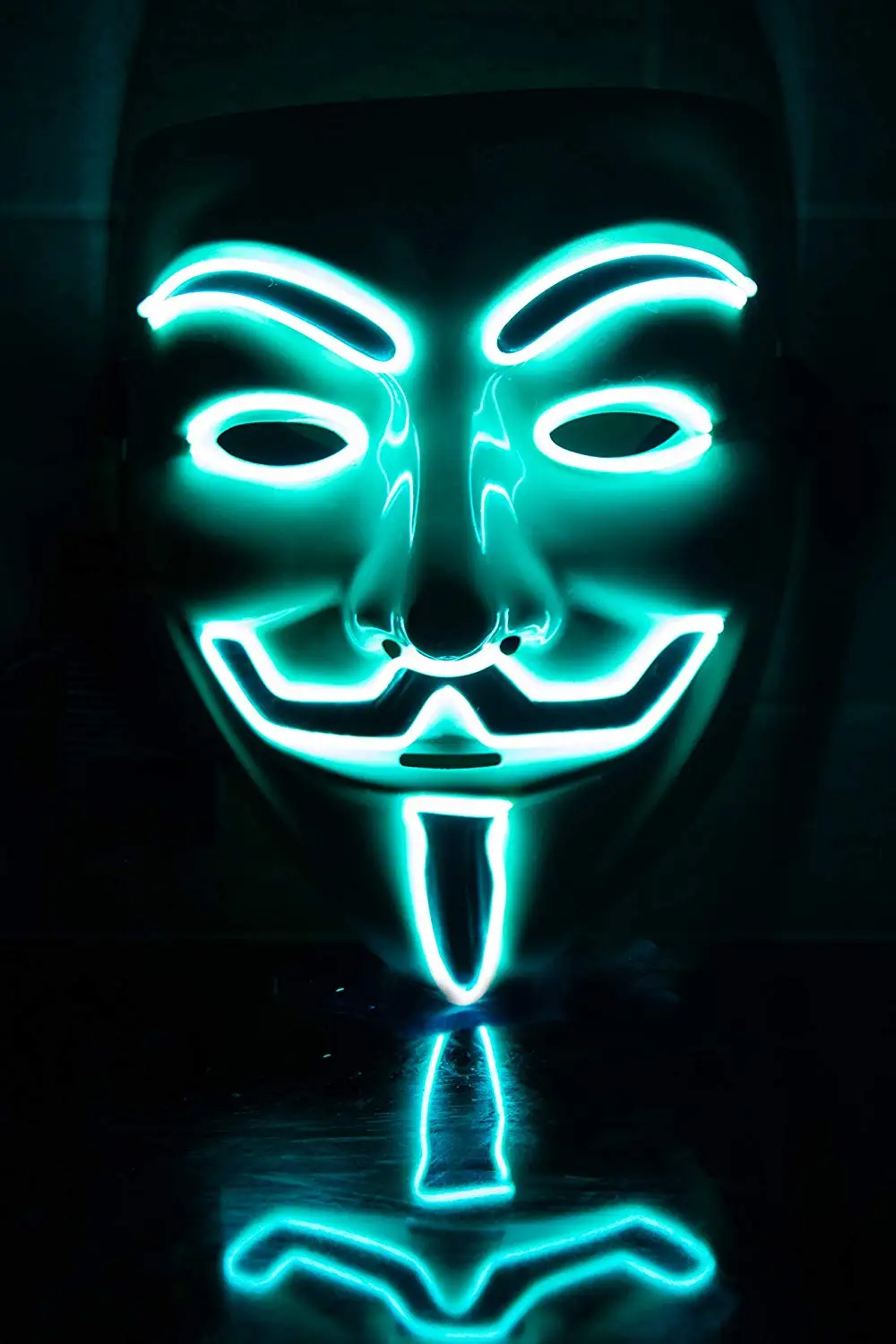 Светодиодный светильник для маски Vendetta Anonymous маска Guy Fawkes один размер|Шутки и