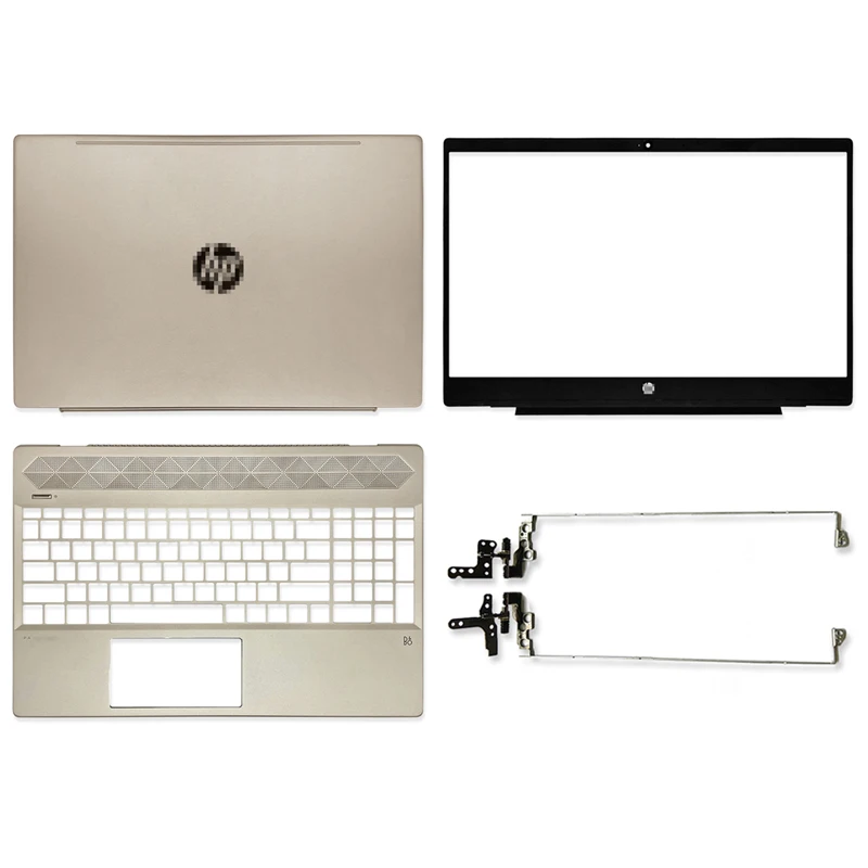 

New Laptop LCD Back Cover/LCD Hinges/Front Bezel/Palmrest For HP Pavilion 15-CW 15-CS TPN-Q208 Series Top A Case Shell Gold