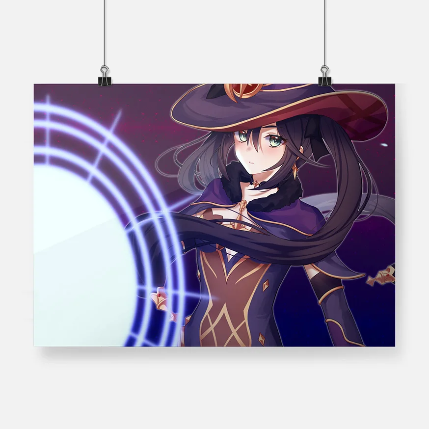 Художественный дизайн Genshin Impact Mona художественное оформление принты холст