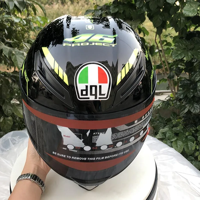 Новый стиль Casco de motocicleta marca DGL casco оригинальная флуоресцентная линеа carreras cara completa