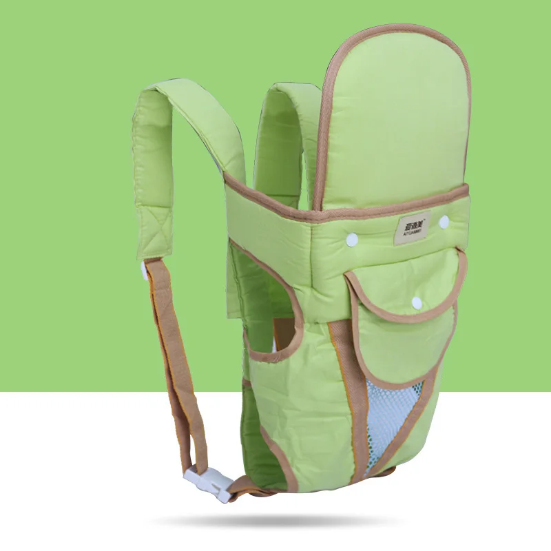 green Эргономичные рюкзаки-кенгуру для малышей Детские Hipseat Перевозчик фронтальная Kangaro0o Детские Обёрточная бумага Перевозчик Слинг для младенец манеж 2-24 м - Цвет: green