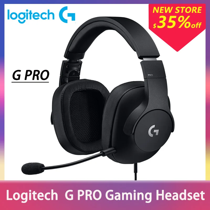 Наушники Logitech G Pro игровая гарнитура с объемным звуком пассивная шумоизоляция