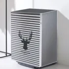 Чехол для стиральной машины с милым медведем полосатым оленем Водонепроницаемый солнцезащитный протектор с застежкой-молнией для барабанатурбостиральной машины