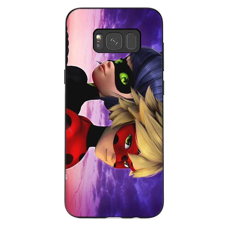 Чехол для телефона samsung M10 M20 M30 M40 S6 S7 край S9 S8 S10 S10E Plus Note 8 9 10 Божья коровка с