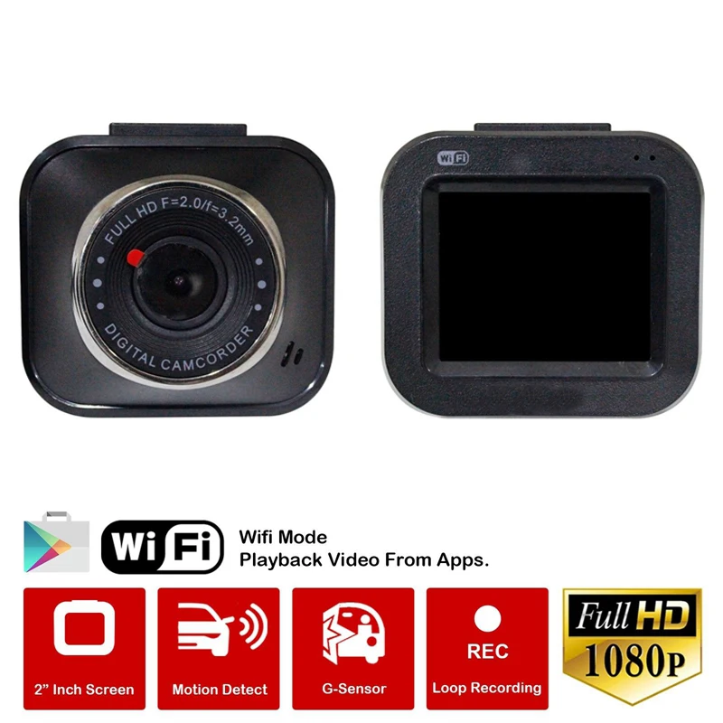 MaoHooMa 2 0 дюймов Мини Wifi Автомобильный видеорегистратор Full Hd 1080P Автомобильная