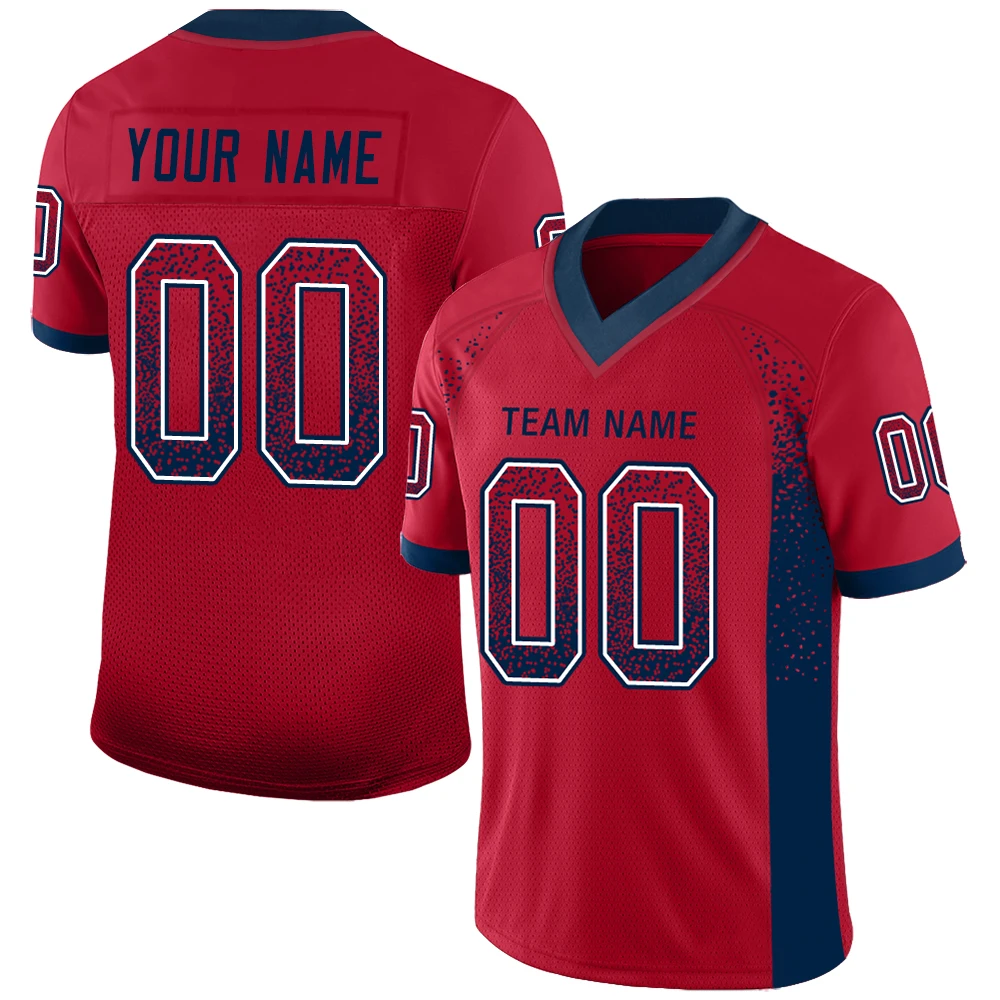 

Wholesale Custom Football Jersey Team Name/Number Full Sublimate Football Game Training Stretch Soft Uniform for Male/Girl/Youth