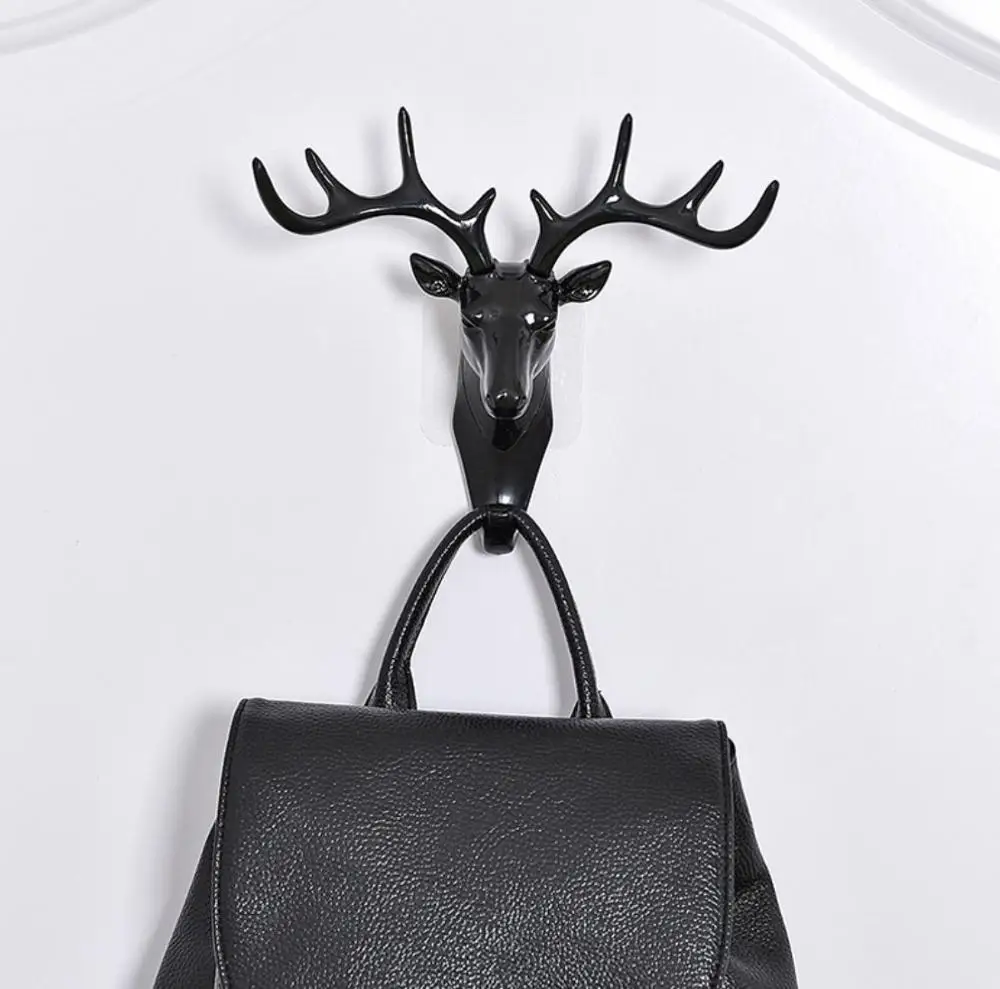 Самоклеящаяся вешалка в виде головы оленя для одежды|Крючки и направляющие| |