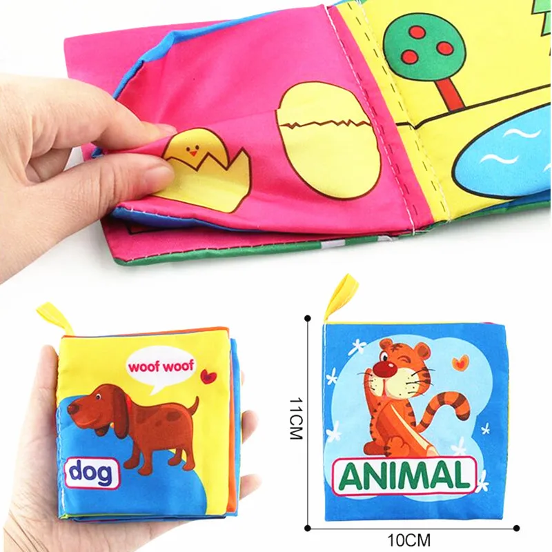Монтессори ткань детская книга развивающая развитие образования Игрушка мягкая ткань обучения познание книги для 0-12 месяцев