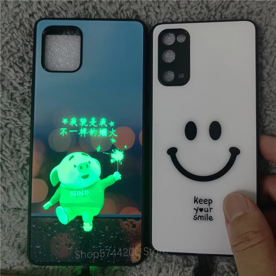 Чехол со светодиодной вспышкой для телефона Samsung J4 J6 2018 Plus J7 Pro Prime J7Plus J8 M20 M30 M31 M51 -